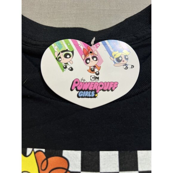Cartoon Network Powerpuff Girls Shirt‎ Mens XL Black Logo Short Sleeve Tee - Picture 3 of 8